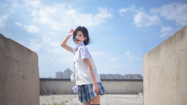 Jk少女 我领略着风的呼吸和你的印记 少女
