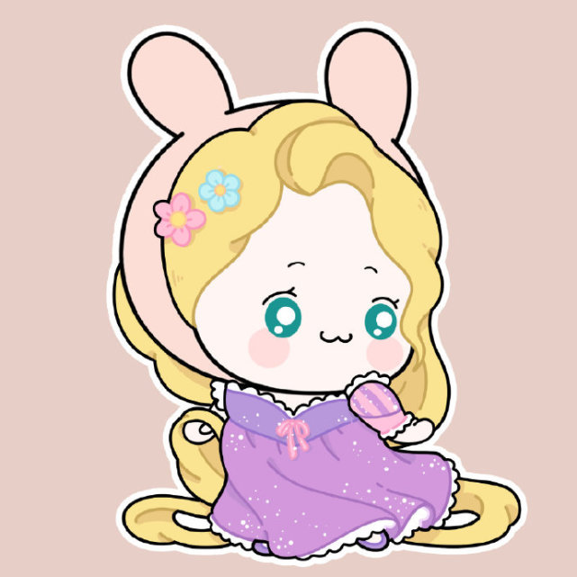 q版的白雪公主少了点青春的少女感,多了点圆润的可爱感;乐佩这一身