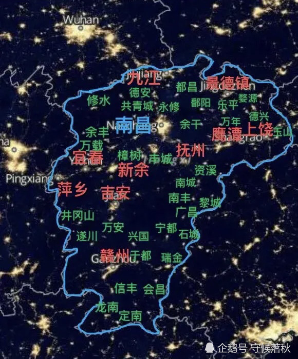 灯光人口_观察全球夜间灯光地图,看世界人口的分布特征