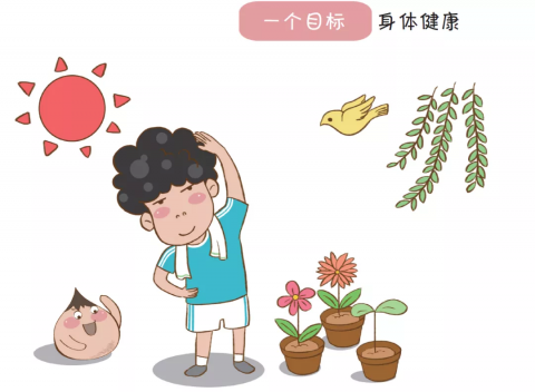 在明媚春光里享受生活,享受健康内容来源:人民卫生出版社出版《漫画