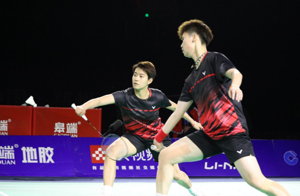 配合默契△阮欣悦全运首秀表现亮眼本次大赛将全国羽毛球冠军赛团体赛