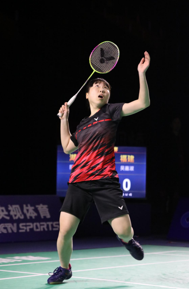 阮欣悦全运首秀表现亮眼本次大赛将全国羽毛球冠军赛团体赛,单项赛