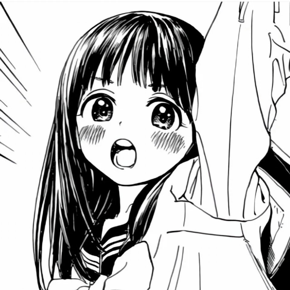 头像男生女生黑白线条头像