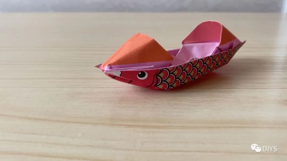 手工折纸简单的乌篷船