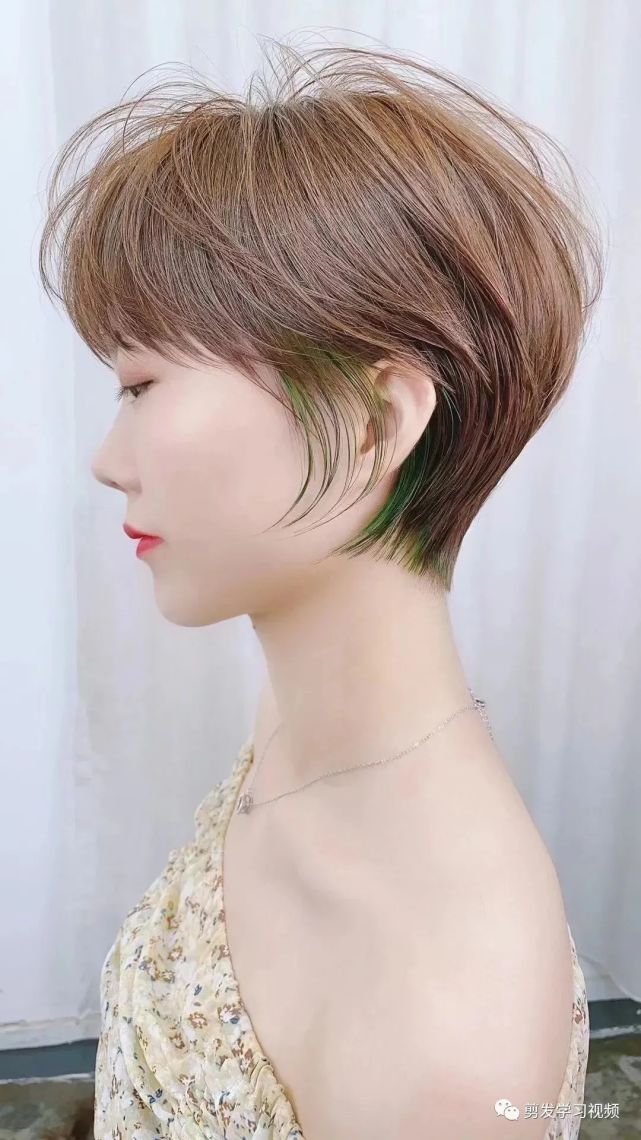 2021流行苹果头短发