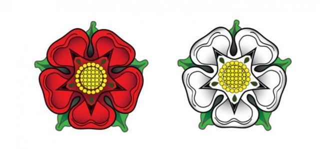 15世纪中期,曼联所属的兰开夏郡(lancashire),和利兹联所属的约克郡