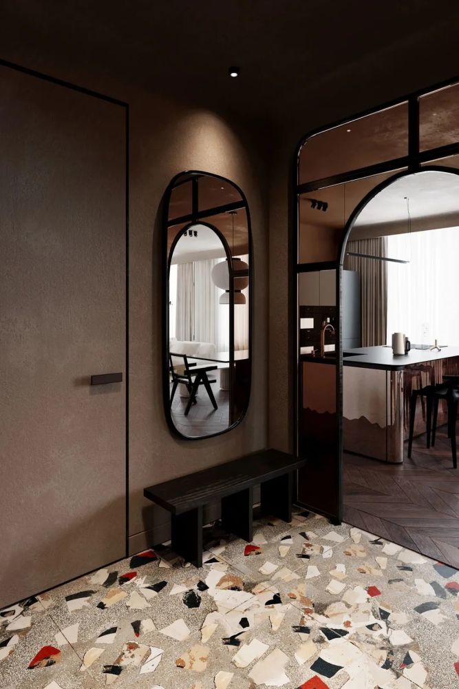 装修灵感114㎡复古摩登的水磨石之家