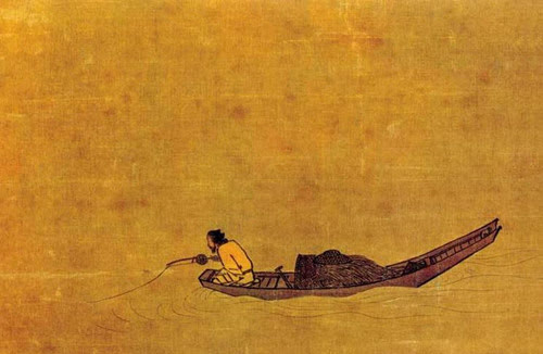 日本收藏一幅中国画,画上有船无水被称千古名作,细看就知评价准确