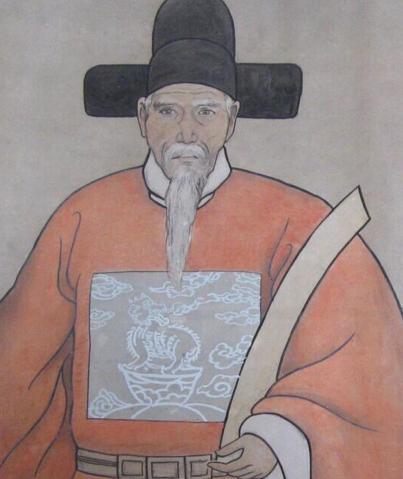 海瑞画像海瑞是明朝名臣,一生经历四朝,为明朝发展鞠躬尽瘁.