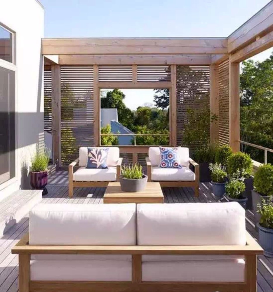 露台设计顶楼露台变身小花园网友回家就改造以前都浪费了