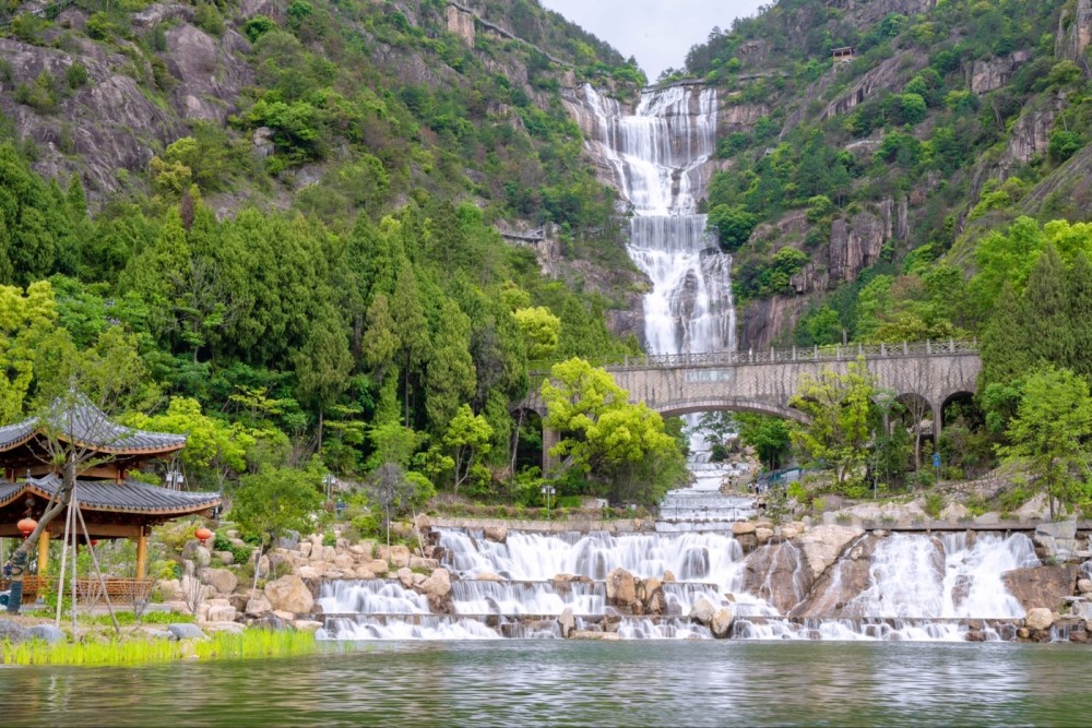 天台山大瀑布,作为天台山地标性的景点之一