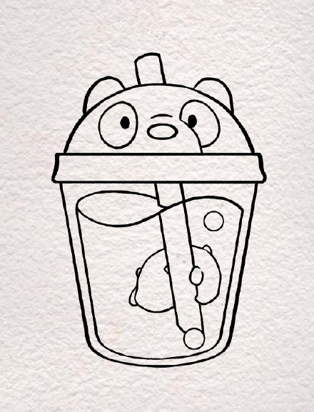跟着蛙蛙一起画——简笔画饮料水杯_腾讯新闻
