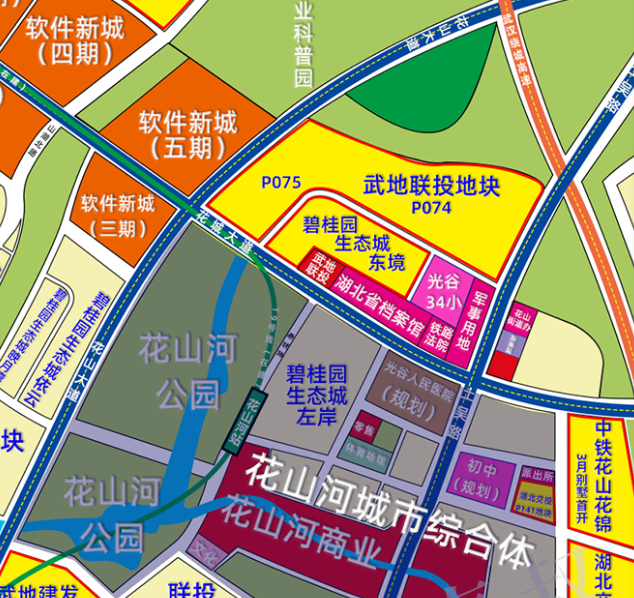 武汉花山规划图片
