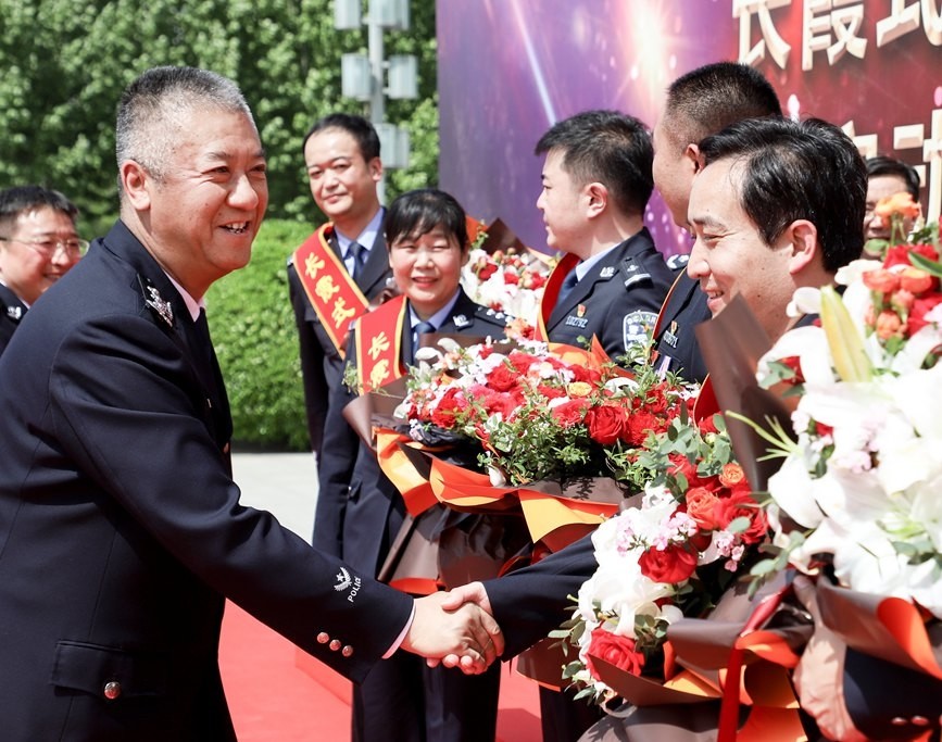 河南警察学院长霞式百名功模校友发布厅启动