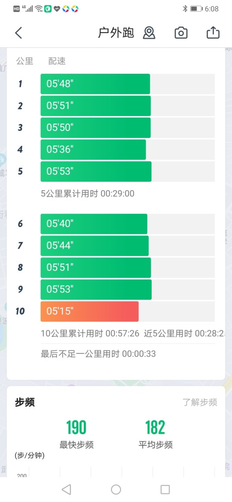 最後1公里稍微加速一點跑配速515.