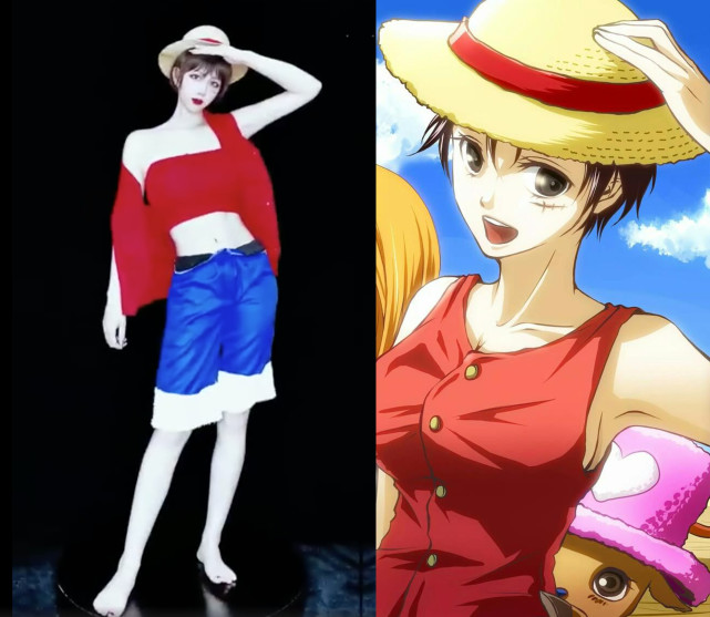 女版路飞cos也是因为有了作者版本的女版草帽海贼团,才有了我们现在