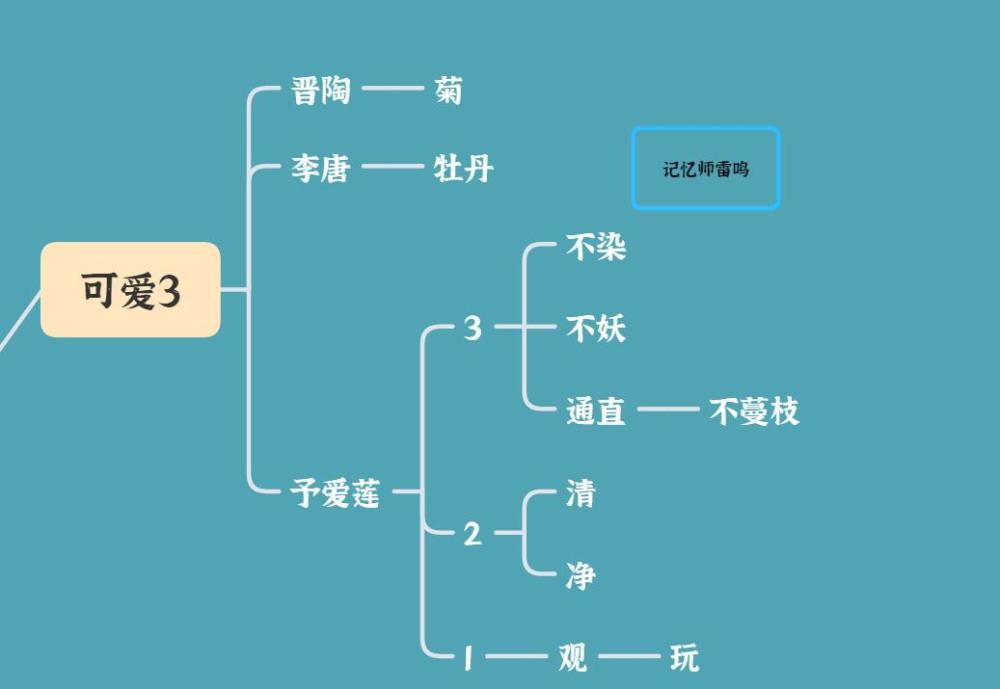 初一學生愛蓮說記不牢畫畫思維導圖手腦結合記得更清楚