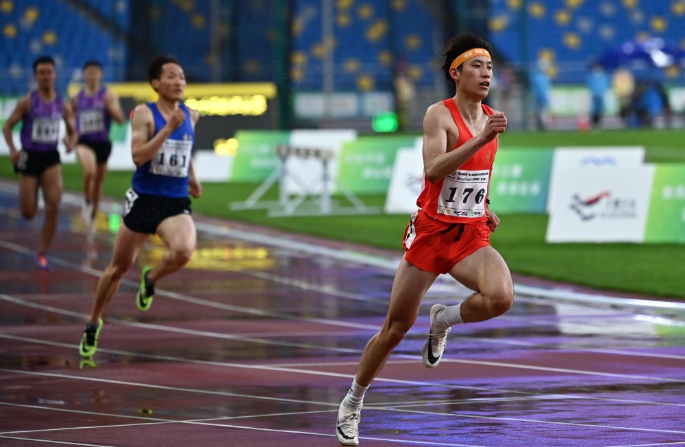 体育田径全运会田径测试赛男子400米赛况