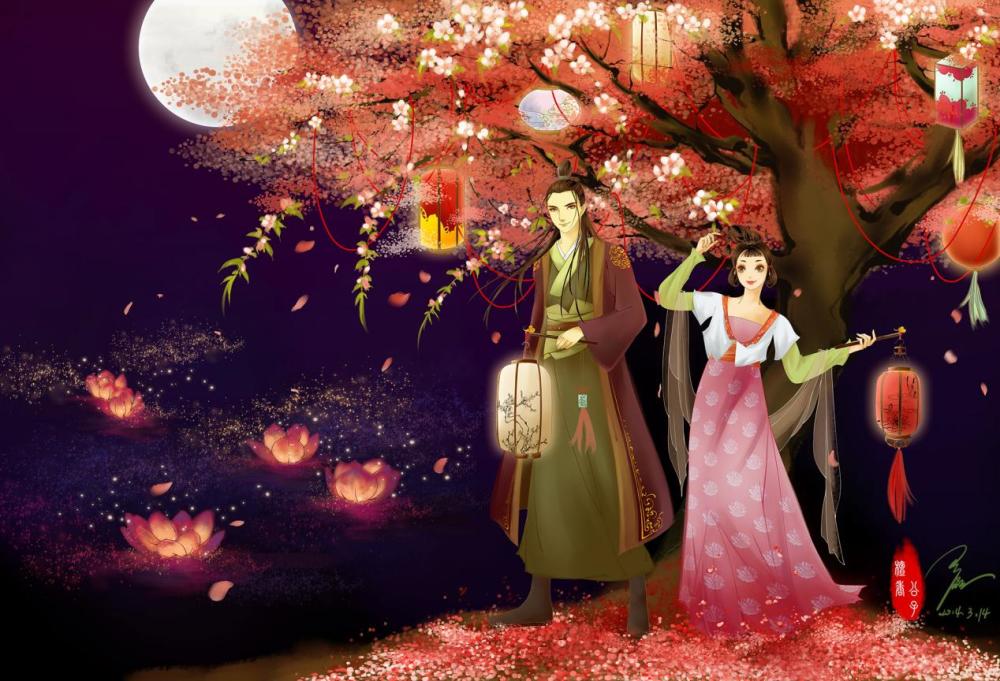 月上柳梢头人约黄昏后古代节日的多情与寄思