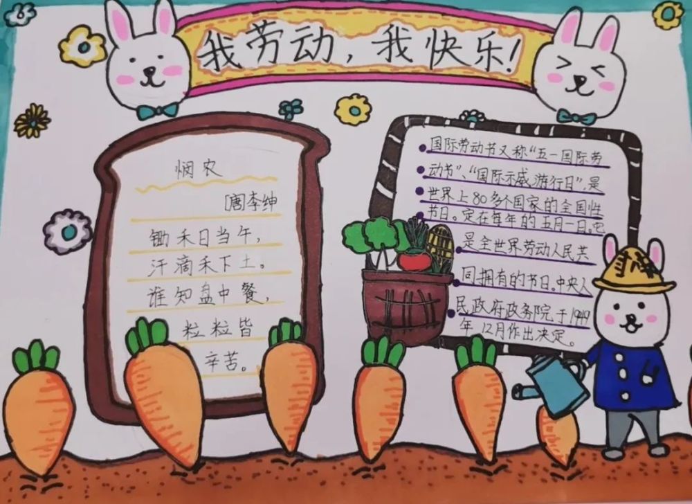 关于五一劳动节的手抄报 文字素材 - 五一不放假海报素材简单 - 实验