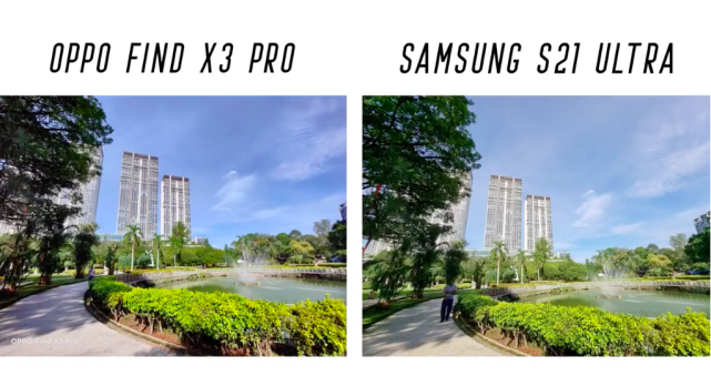 两款旗舰拍照对比,find x3竟然和三星顶配机皇不相上下|oppo find x3