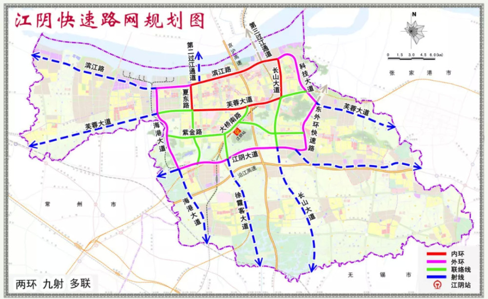 【快速外环】滨江路-海港大道-江阴大道-东外环快速路-科技大道,全长