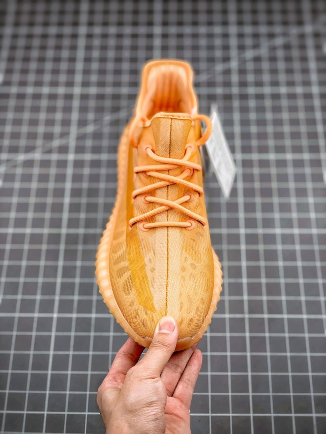 yeezy350v2monoclay全透气火山橙椰子鞋