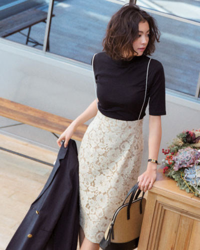 今年突然火了一种穿搭叫蕾丝半身裙的搭配法实穿有气质