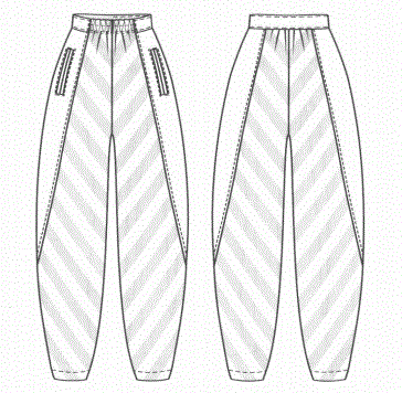 服装设计 裤子设计平面款式图 10款女裤结构纸样分享 腾讯新闻