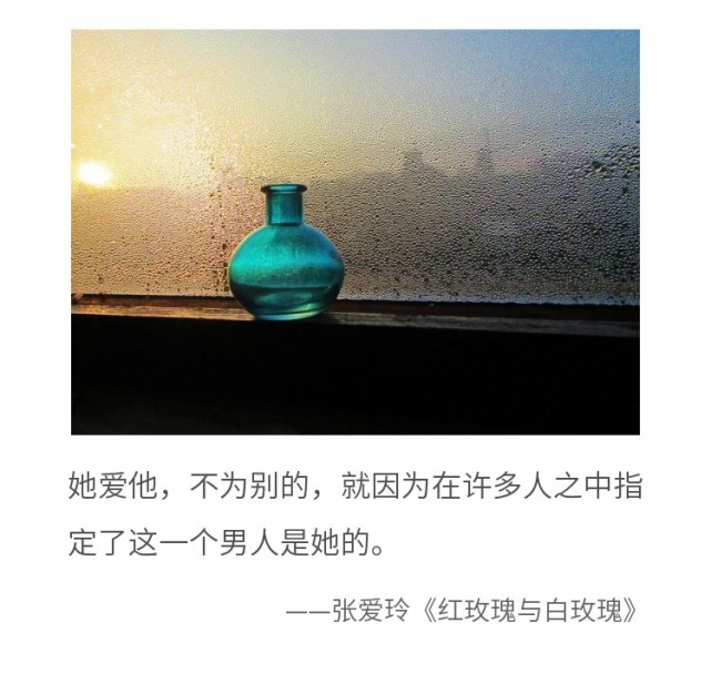 张爱玲红玫瑰与白玫瑰有你喜欢的吗