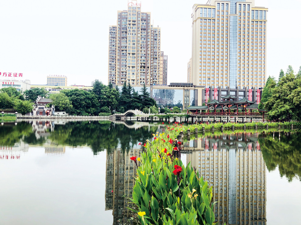 娄星广场星湖黑臭水体展清颜