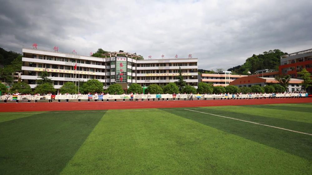 黔南惠水百名师生绘百米画卷忆党史