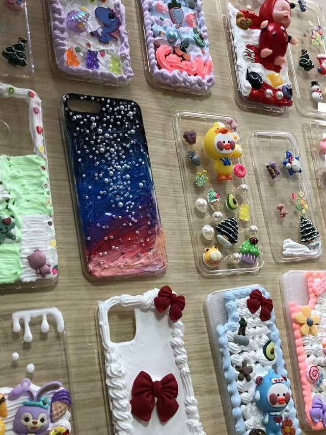 diy奶油胶手机壳丨治愈系来袭,炸裂你的少女心!
