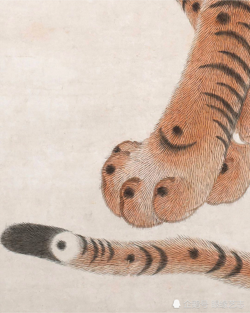 日本传统绘画精赏虎坐萌眸啸浪对吟