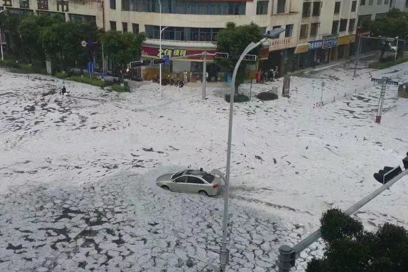 文山市冰雹图片