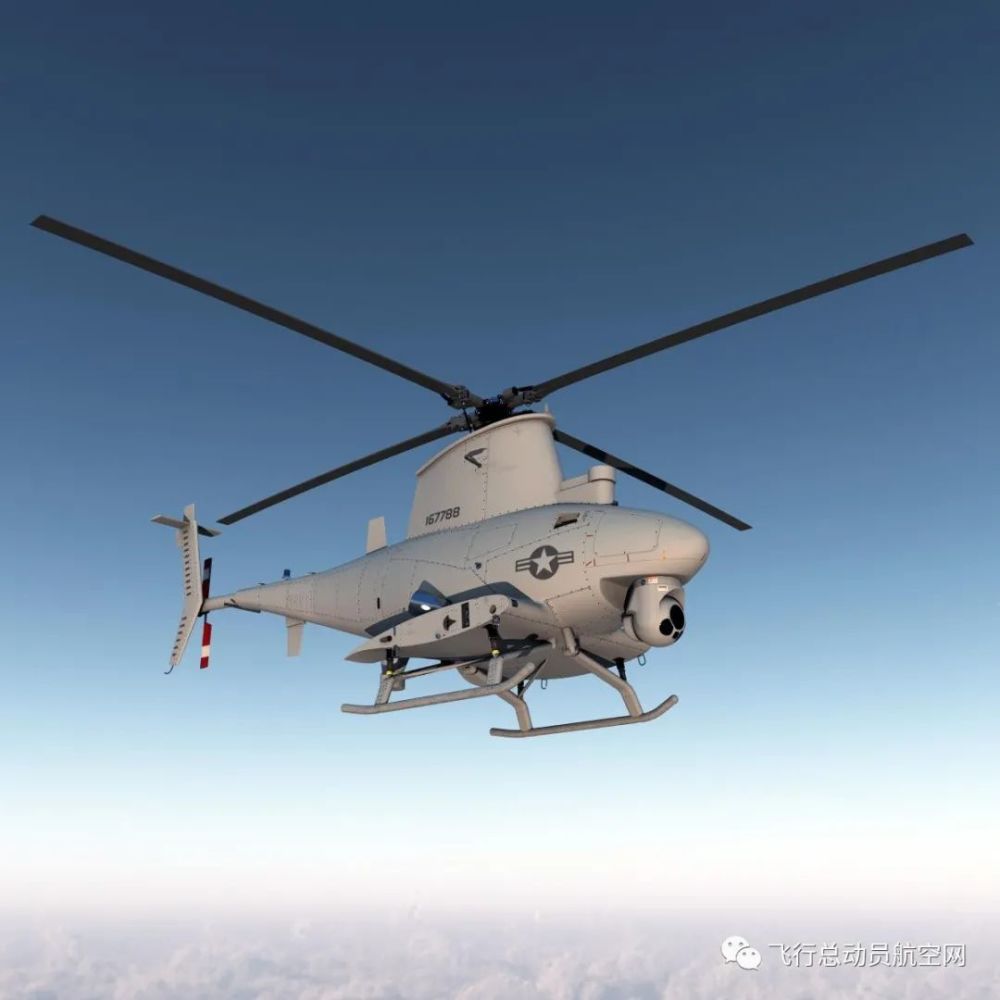 美海军一架mq8b无人直升机起飞后砸中军舰坠海