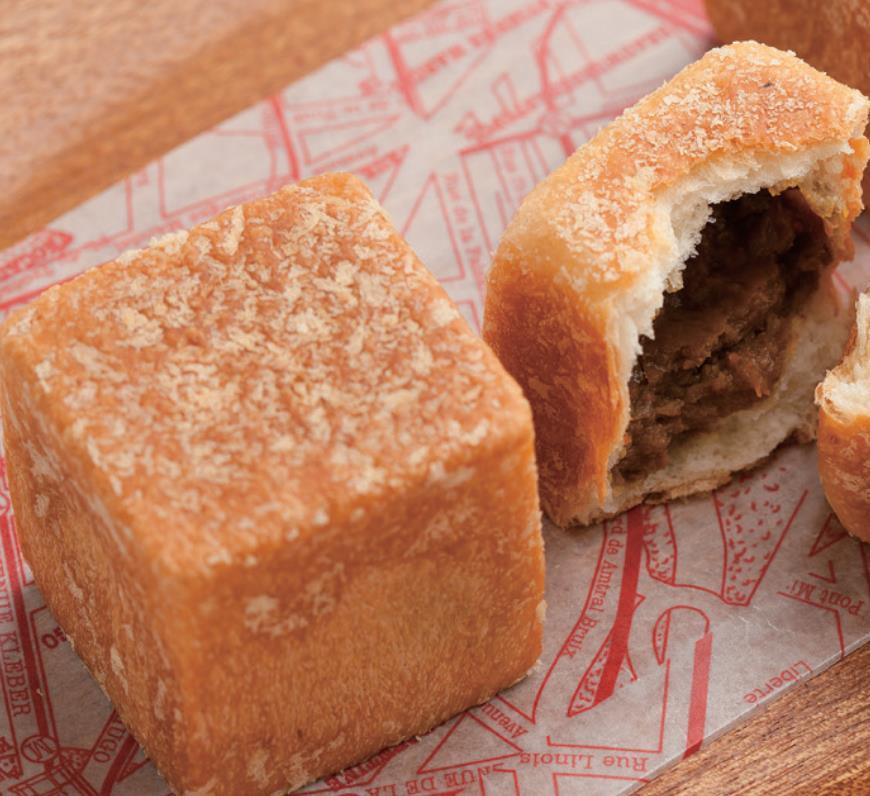 不甜的立方咖喱面包这个配方可以做12个值得一尝非油炸更健康