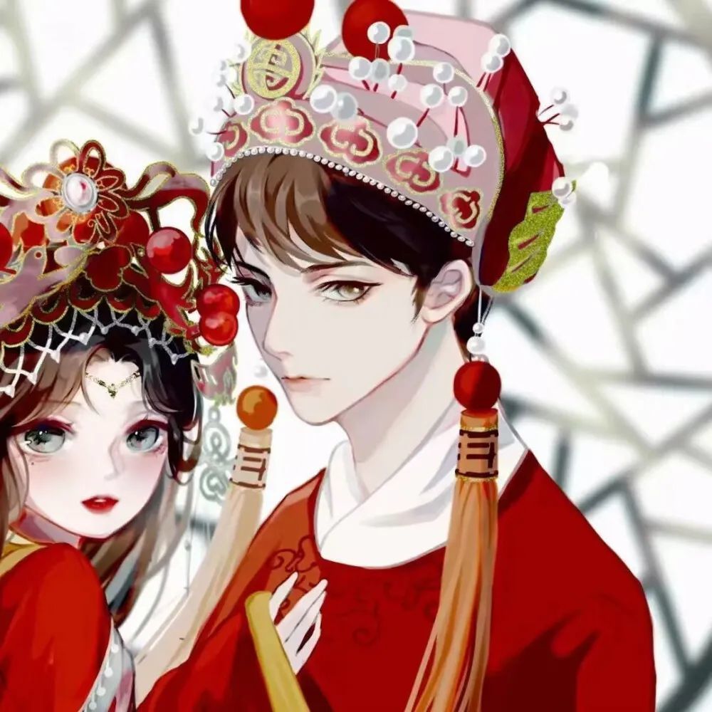 古风动漫情侣头像你在我梦中出现了醒来我开心了好久