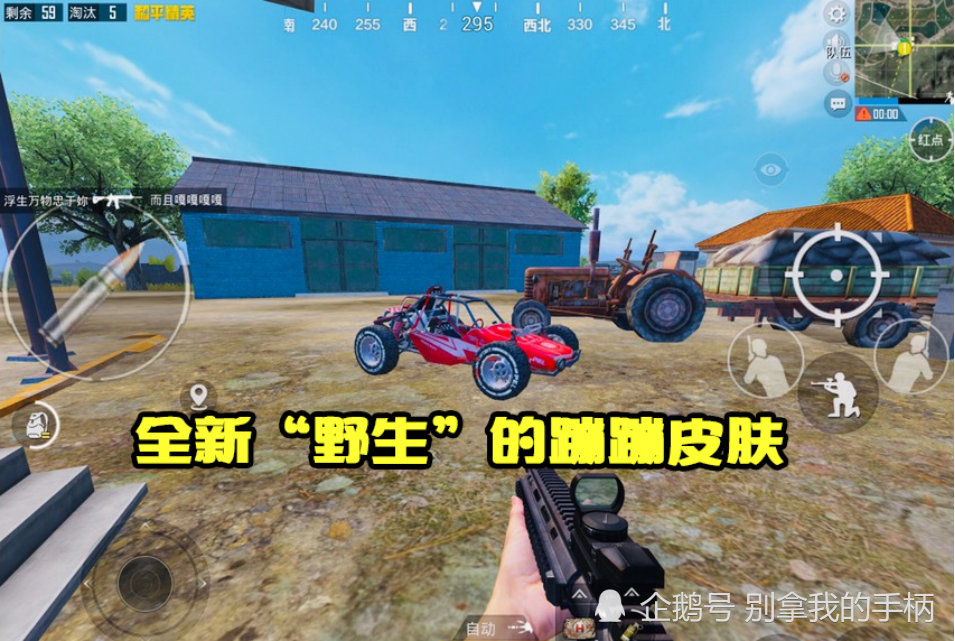 "吃鸡"玩家在路边发现"野生"的蹦蹦皮肤!策划询问原因