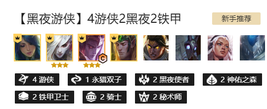 组成以下羁绊效果