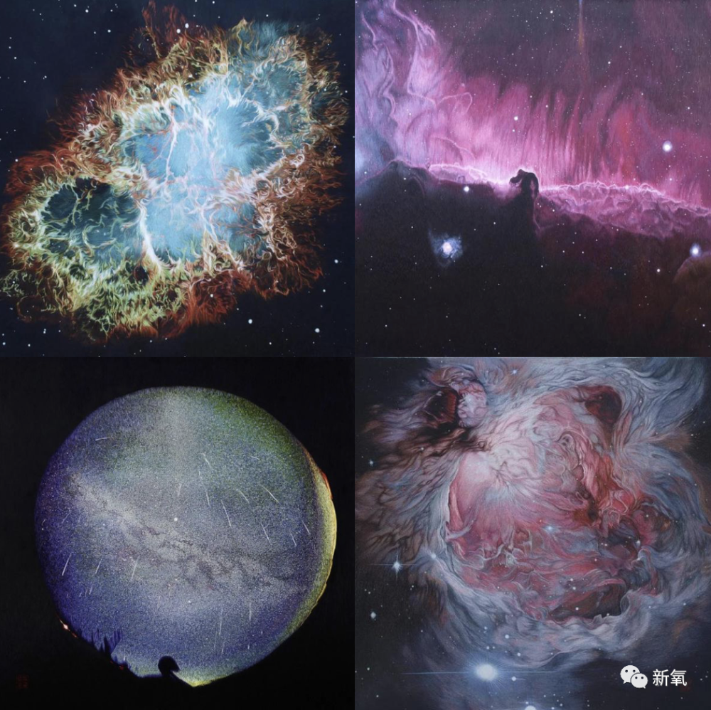 陈英华最为著名的就是刚刚看过的《蟹状星云》,《猎户座大星云》.