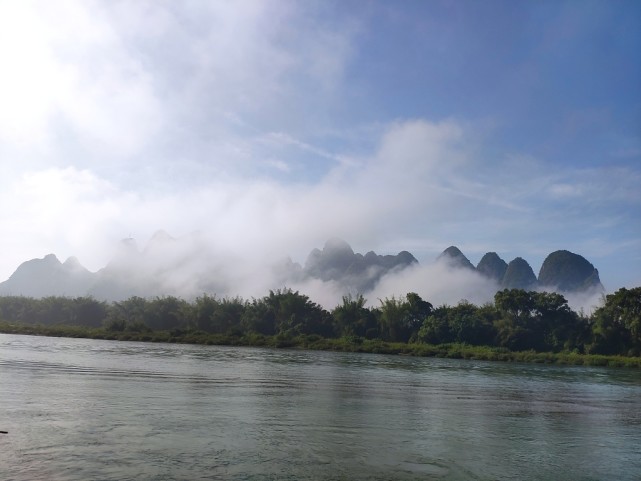 广西桂林 漓江江面现云海景观 腾讯新闻
