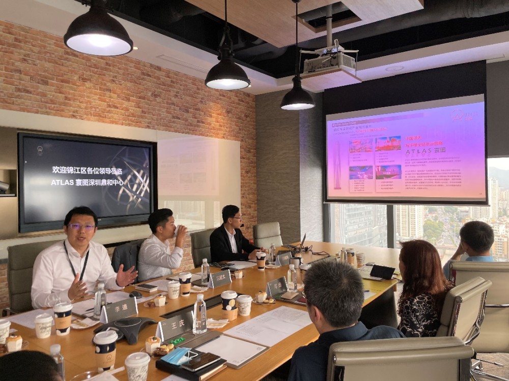 锦江区区委副书记区政府常务副区长王庆一行莅临atlas寰图