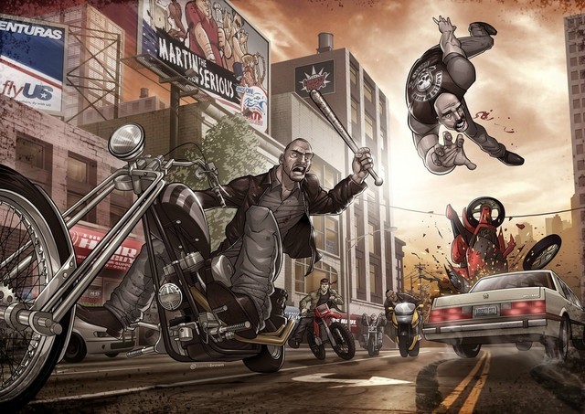 gta动漫艺术图,很受收藏意义,还能当头像用_腾讯新闻