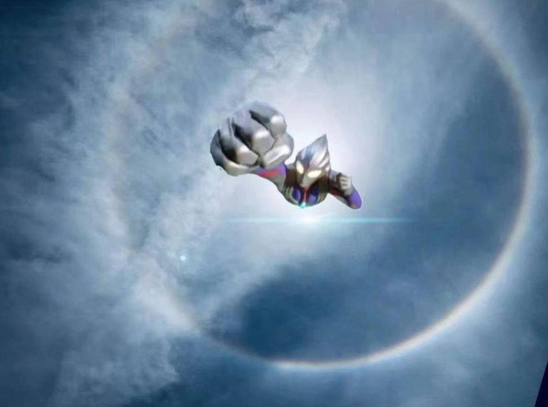 的,通过guts火花棱镜解放在guts超级钥匙中储存的光,主角就可以变成光