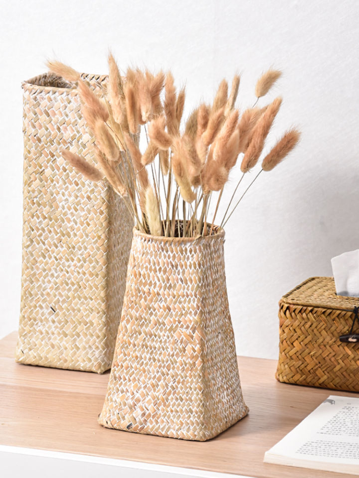 藤编花篮,让花草绿植成为一门艺术