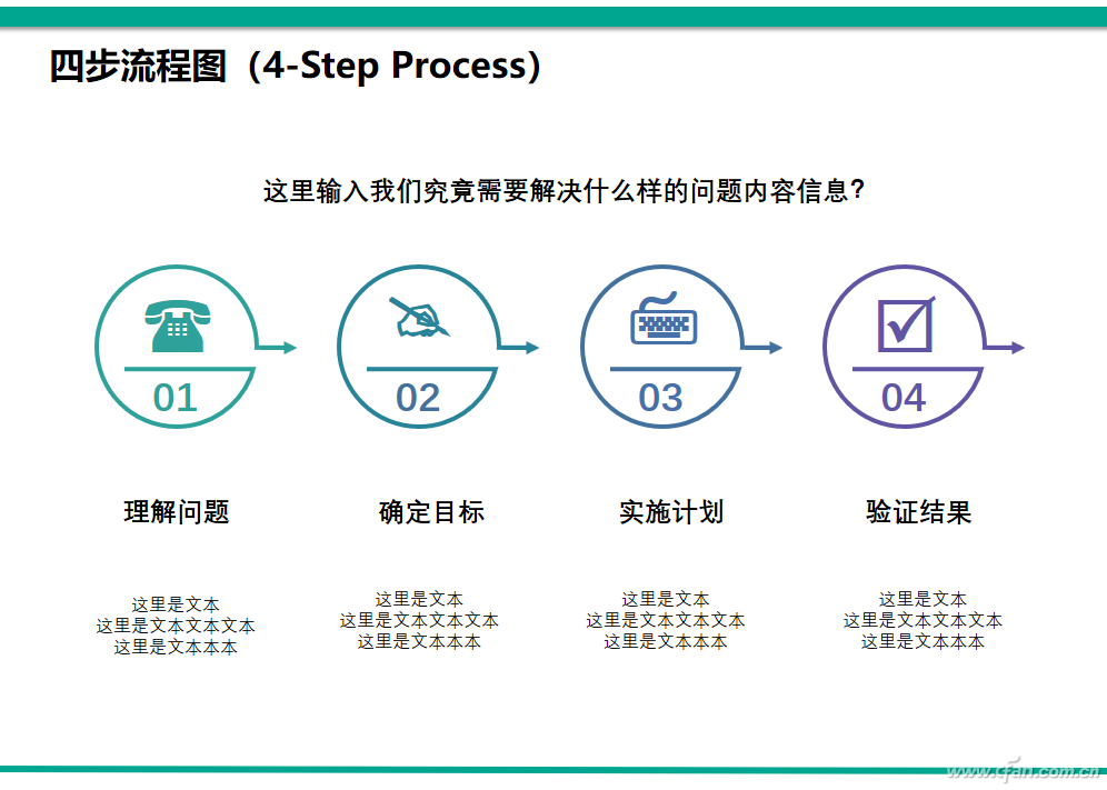 办公小技巧 Ppt制作四步流程图 腾讯新闻