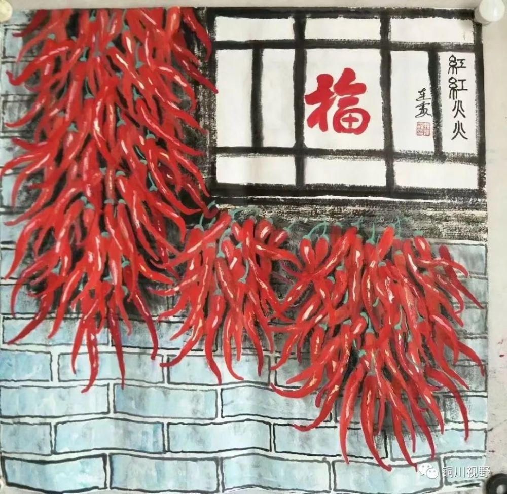 大红辣椒高高挂日子红红火火