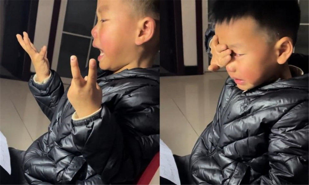 5岁萌娃算数难哭自己 7 3 它为什么这么难 网友 好笑又心疼 腾讯新闻