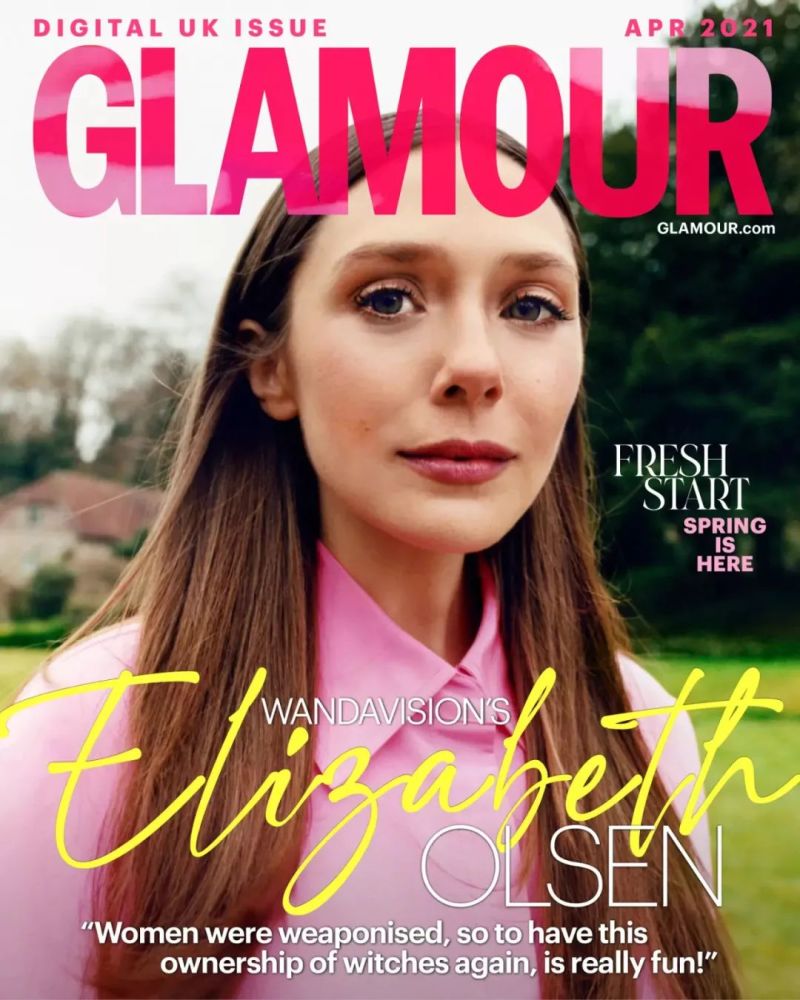 奥妹在glamour4月刊杂志封面